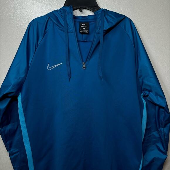 NIKE Dri-Fit Repel Academy Drill Hoodie 1/4 Zip Teal Color Men Size Medium - Picture 4 of 8